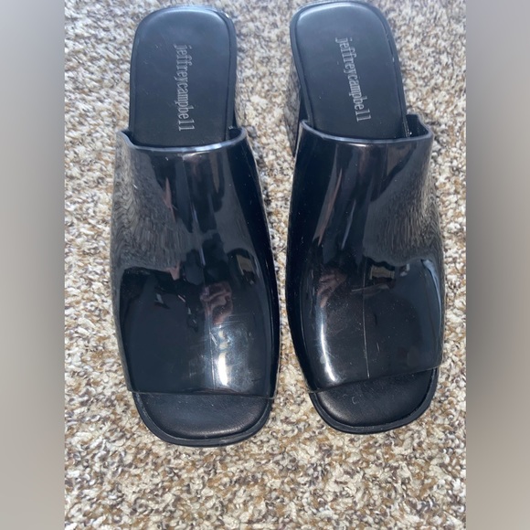 Jeffrey Campbell Black Mules - Picture 3 of 4